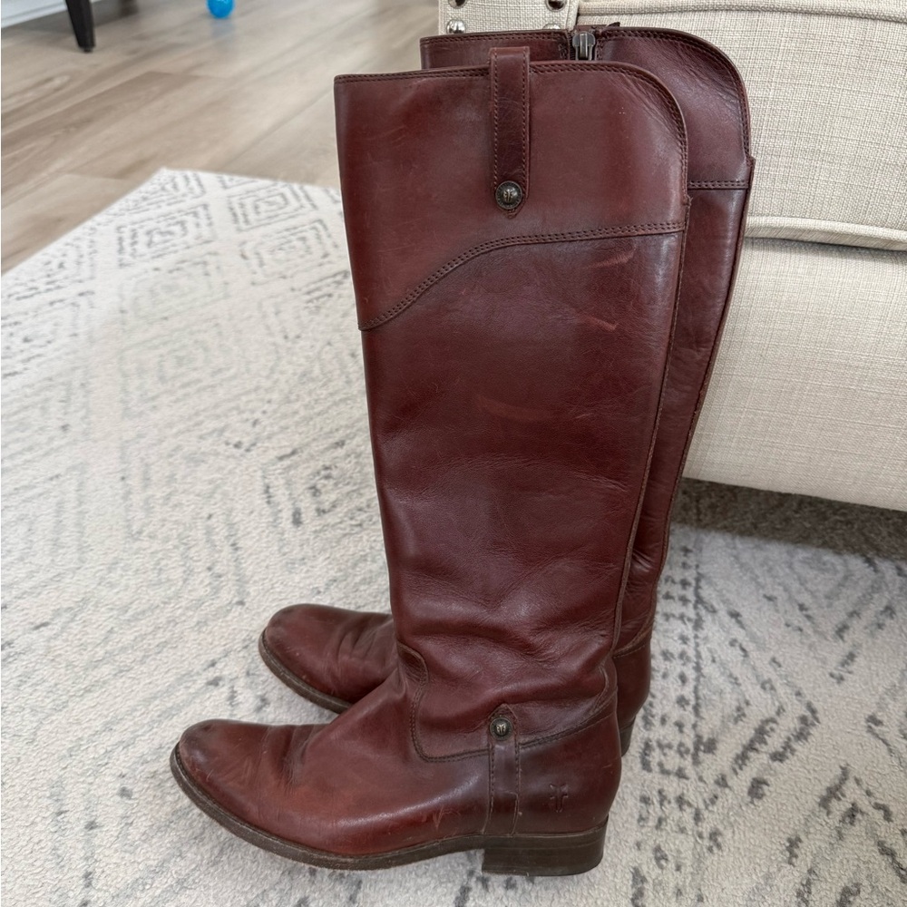 Frye Tan Leather Boots